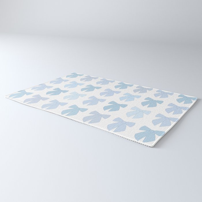 Blue Bows Preppy Coquette Rug Gallery Image 3