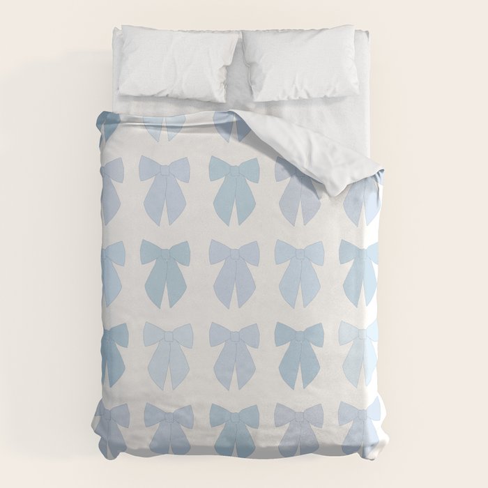 Blue Bows Preppy Coquette Duvet Cover Gallery Image 6