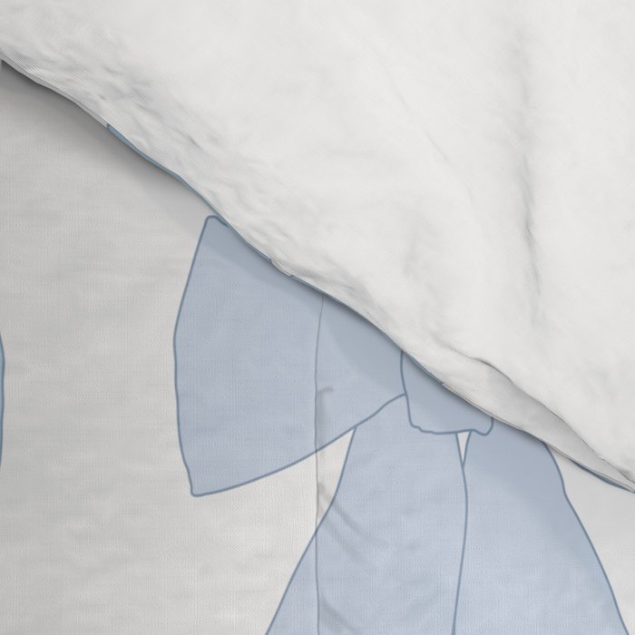 Blue Bows Preppy Coquette Comforter Gallery Image 4