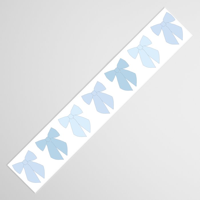 Blue Bows Preppy Coquette Table Runner Gallery Image 3