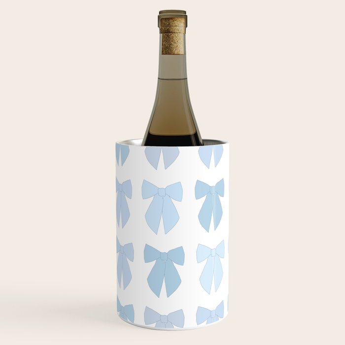 Blue Bows Preppy Coquette Wine Chiller Gallery Image 2