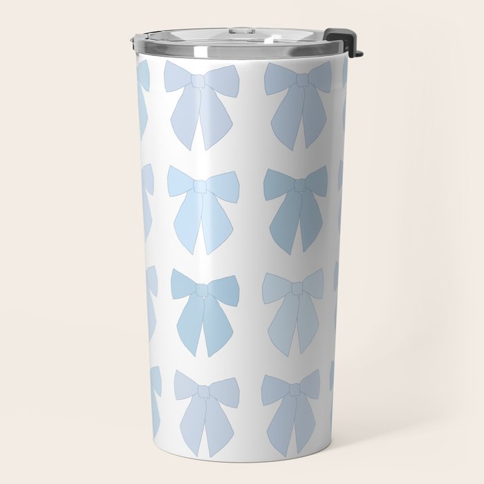 Blue Bows Preppy Coquette Travel Mug Gallery Image 2
