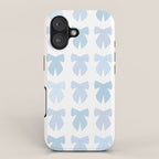 Blue Bows Preppy Coquette iPhone Case Gallery Image 1