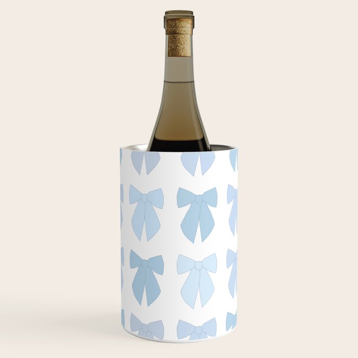 Blue Bows Preppy Coquette Wine Chiller Gallery Image 3