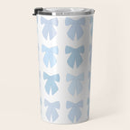 Blue Bows Preppy Coquette Travel Mug Gallery Image 3