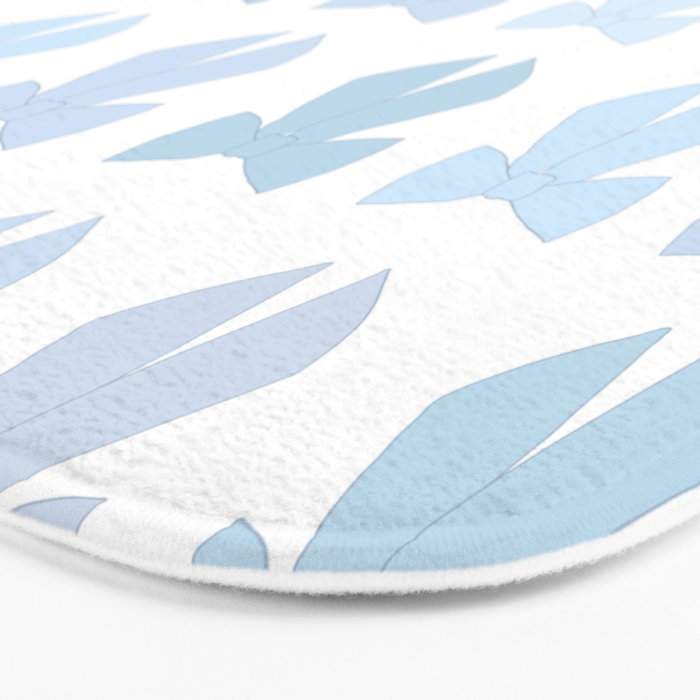 Blue Bows Preppy Coquette Bath Mat Gallery Image 3