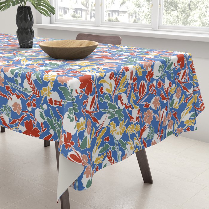 Wild colorful flowery meadow B Tablecloth Gallery Image 3
