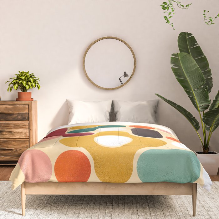 Color pops - mid century style  Comforter Gallery Image 3