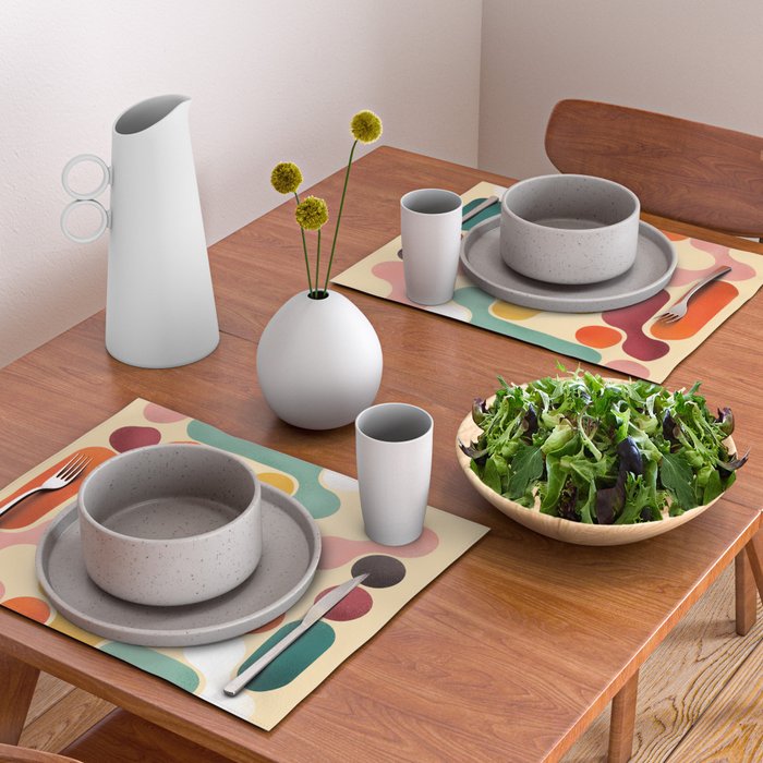 Color pops - mid century style  Placemat Gallery Image 2