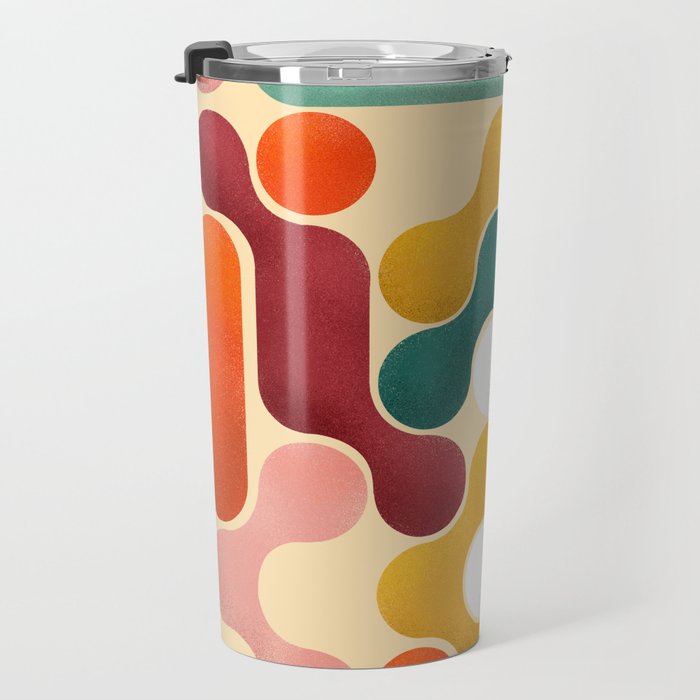 Color pops - mid century style  Travel Mug Gallery Image 3