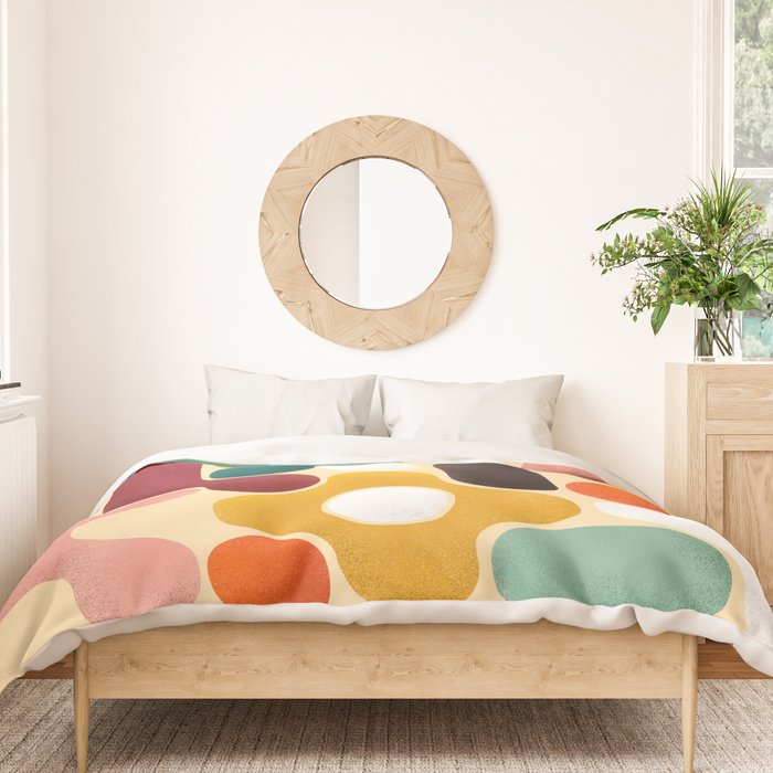 Color pops - mid century style  Duvet Cover Gallery Image 3
