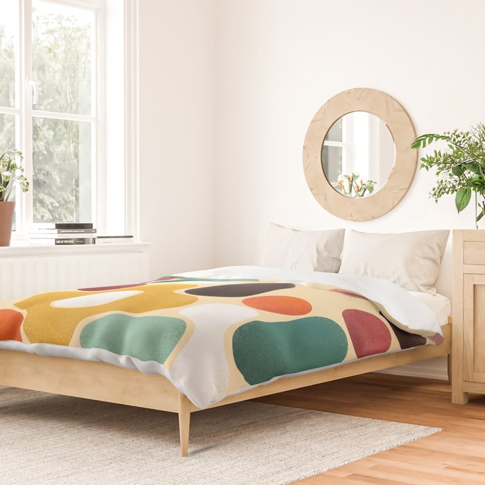 Color pops - mid century style  Duvet Cover Gallery Image 2