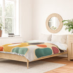 Color pops - mid century style  Duvet Cover Gallery Image 2