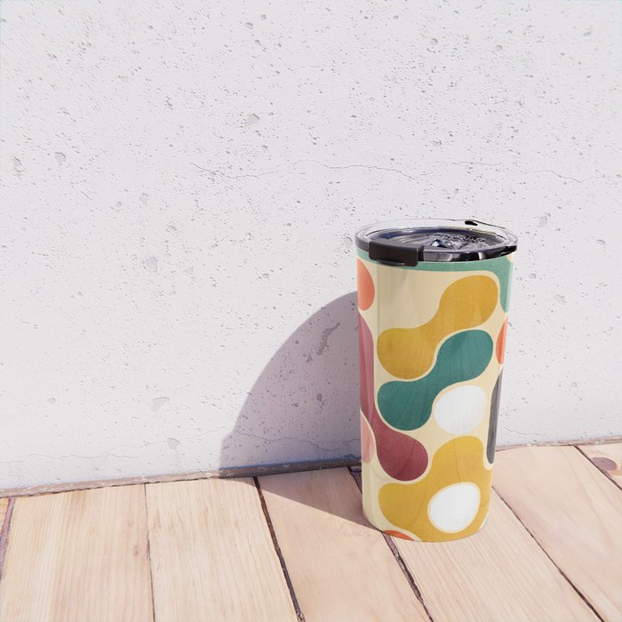 Color pops - mid century style  Travel Mug Gallery Image 4