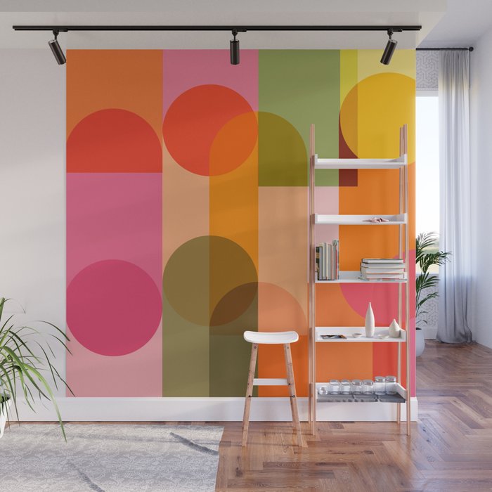 Ping Pong - brights Wall Mural Gallery Image 1