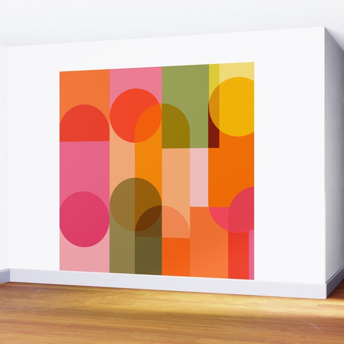Ping Pong - brights Wall Mural Gallery Image 2
