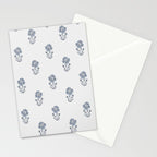 Hydrangea Block Print Stationery Card Gallery Image 2