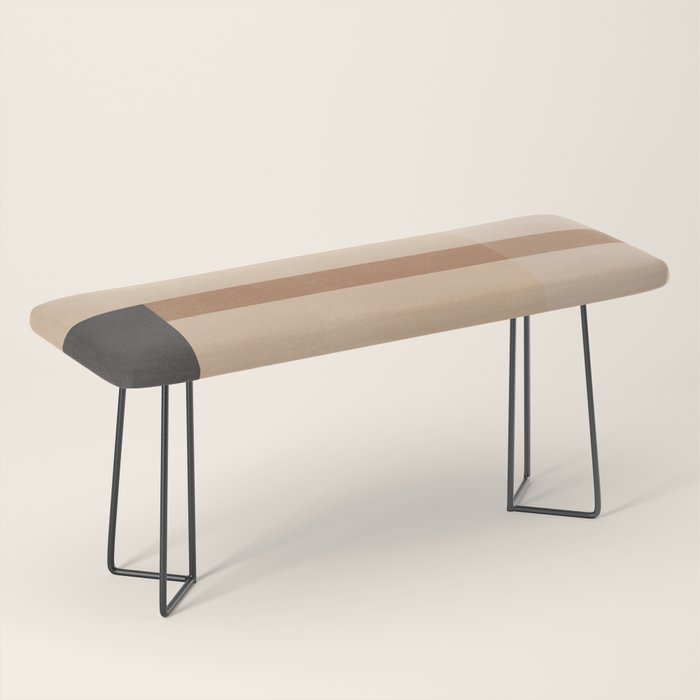 Mid Century Abstract Geometric 8 Bench Gallery Image 1