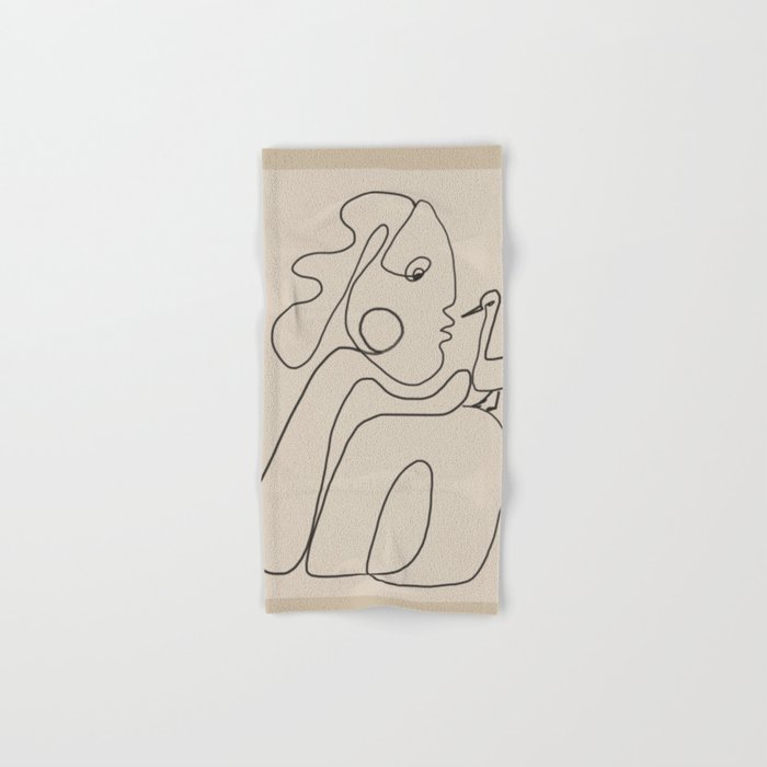 Gentle Abstract Line 5 Bath Towel Gallery Image 1