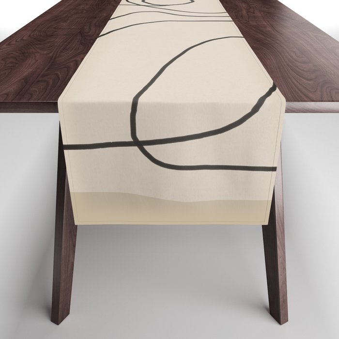 Gentle Abstract Line 5 Table Runner Gallery Image 1