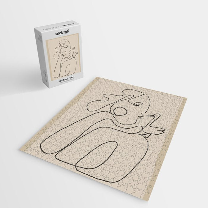 Gentle Abstract Line 5 Jigsaw Puzzle Gallery Image 2