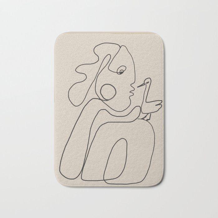 Gentle Abstract Line 5 Bath Mat Gallery Image 1