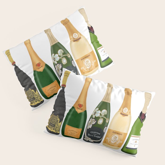 Champagne Bottles Pillow Sham Gallery Image 3