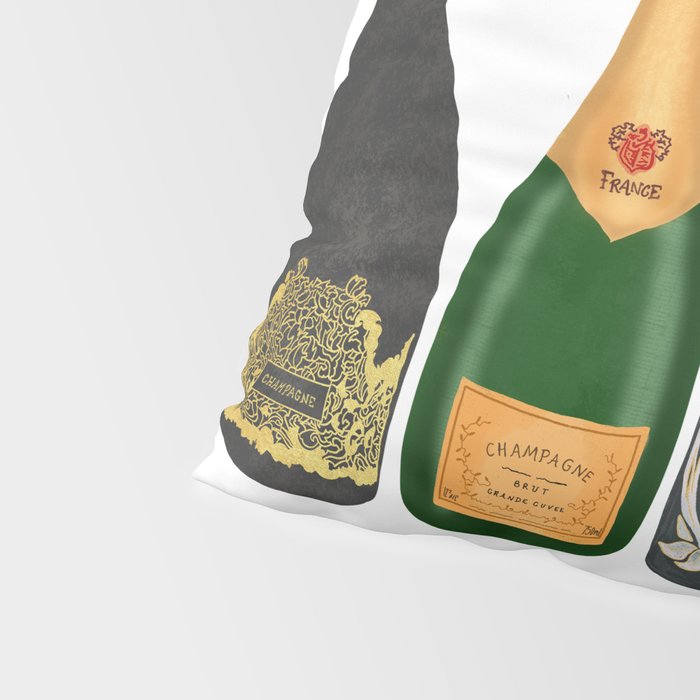 Champagne Bottles Pillow Sham Gallery Image 4