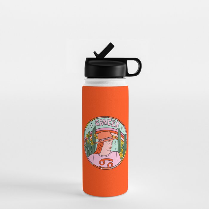 Cancer Cowgirl Water Bottle Gallery Image 1