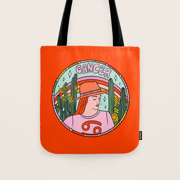Cancer Cowgirl Tote Bag Gallery Image 1