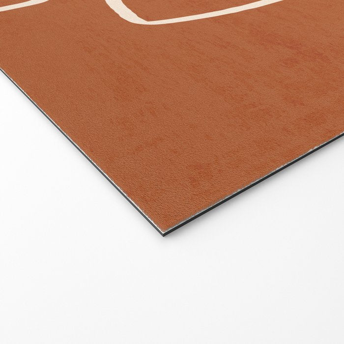 Abstract line art 15 Terracotta Welcome Mat Gallery Image 2