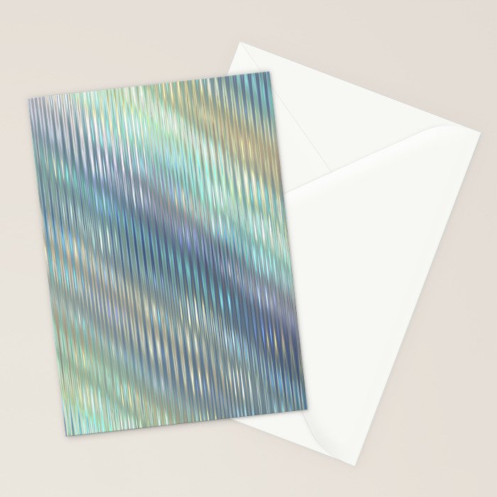 Striped Abstract Glass Relection Stationery Card Gallery Image 2