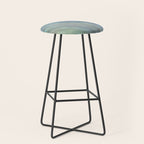 Striped Abstract Glass Relection Stool Gallery Image 1