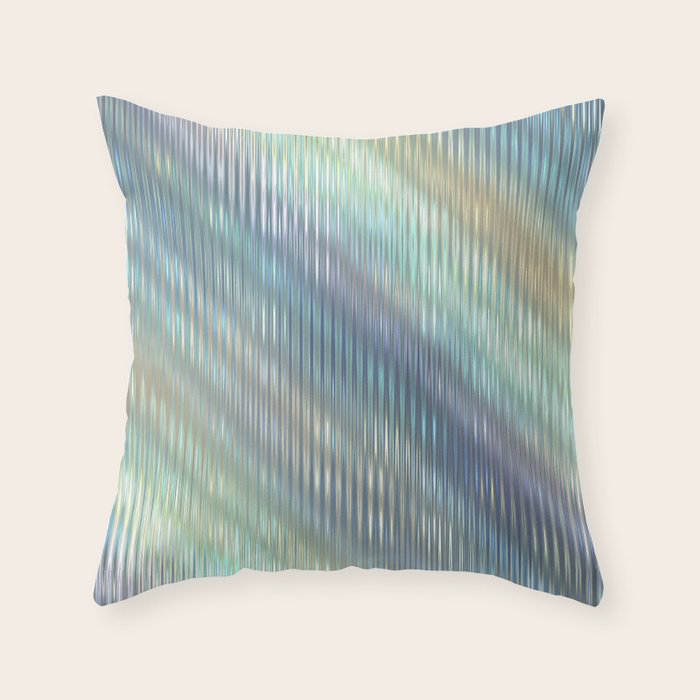 Striped Abstract Glass Relection Throw Pillow Gallery Image 1