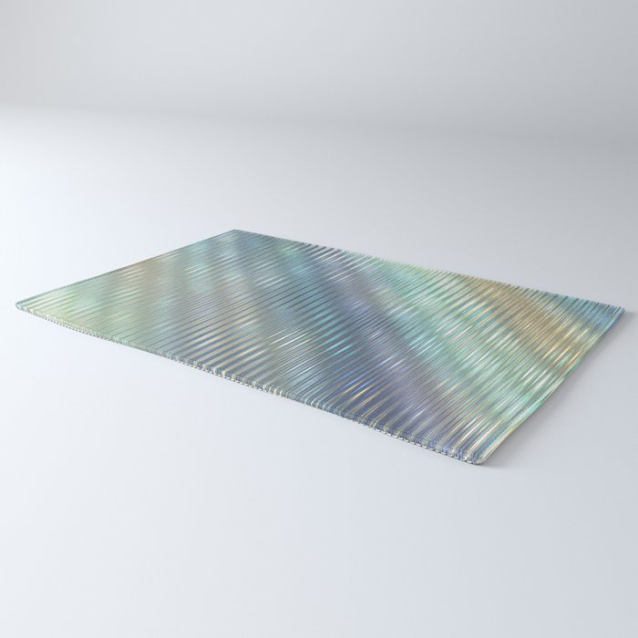 Striped Abstract Glass Relection Rug Gallery Image 3