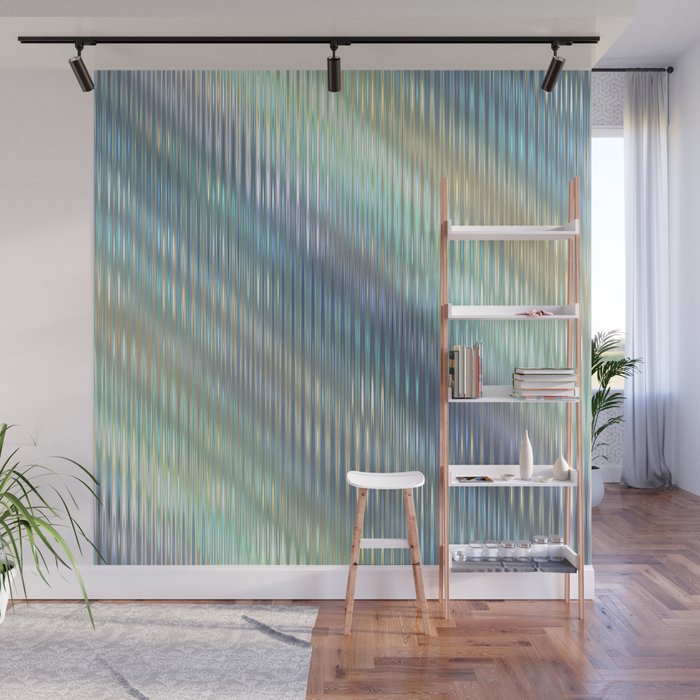 Striped Abstract Glass Relection Wall Mural Gallery Image 1