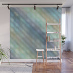 Striped Abstract Glass Relection Wall Mural Gallery Image 1
