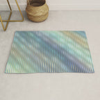 Striped Abstract Glass Relection Rug Gallery Image 1