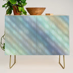 Striped Abstract Glass Relection Credenza Gallery Image 1