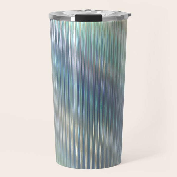 Striped Abstract Glass Relection Travel Mug Gallery Image 1