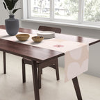 Blush Pink Retro Flower Table Runner Gallery Image 2