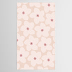 Blush Pink Retro Flower Tablecloth Gallery Image 2