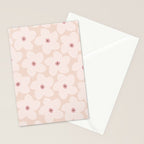 Blush Pink Retro Flower Stationery Card Gallery Image 2