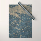Vintage Astronomical Charts - Stars and Constellations Wrapping Paper Gallery Image 1