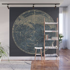Vintage Astronomical Charts - Stars and Constellations Wall Mural Gallery Image 1