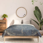 Vintage Astronomical Charts - Stars and Constellations Comforter Gallery Image 3