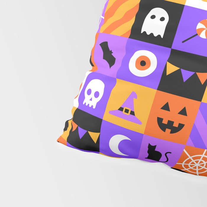 Geometric halloween mosaic pattern Pillow Sham Gallery Image 4