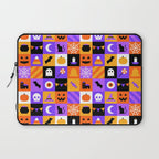 Geometric halloween mosaic pattern Laptop Sleeve Gallery Image 1