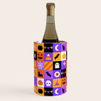 Geometric halloween mosaic pattern Wine Chiller Gallery Image 2