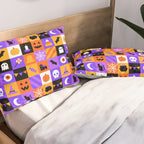 Geometric halloween mosaic pattern Pillow Sham Gallery Image 2
